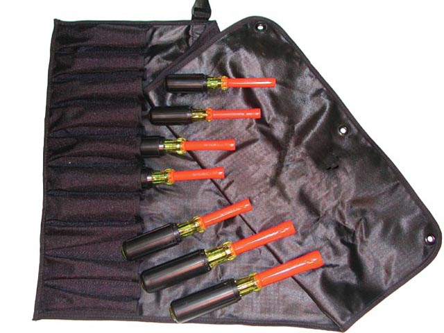 S25921  1000V NUT DRIVER SET - SAE - 3" SHANK 7pc