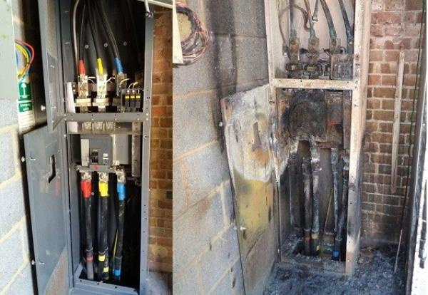Arc Flash Burned Electrical Panel