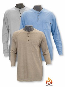 Reliant Interlocking Henley Shirts