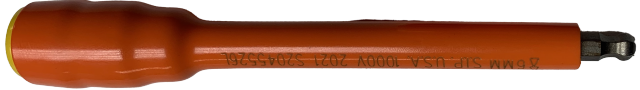 1/4" Drive SAE and Metric 1000v Insulated Hex Ball Wobble Sockets 6" 